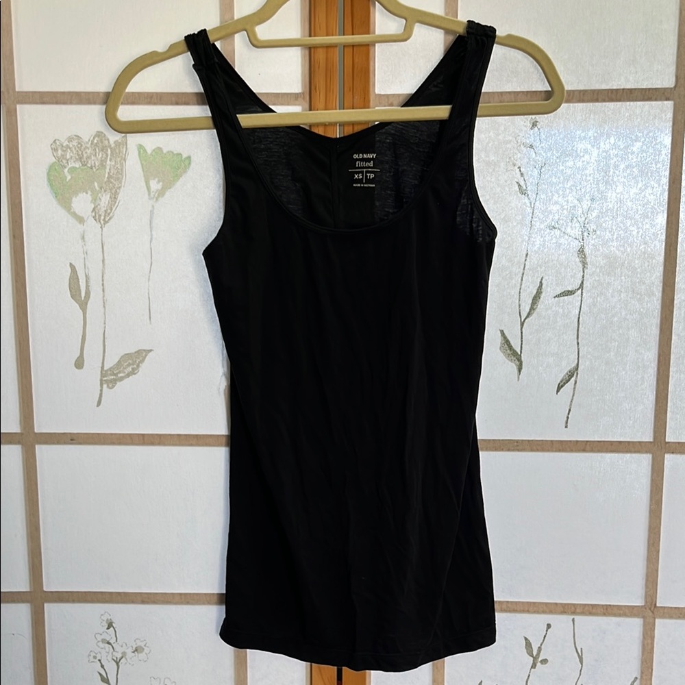 Old Navy Fitted Black Tank